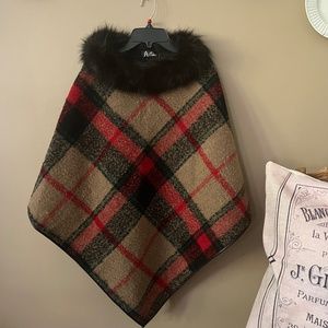 Cozy Plaid Poncho